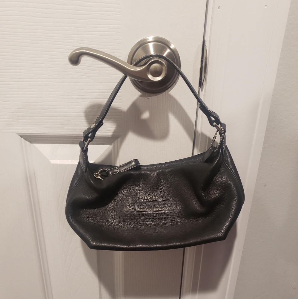 Coach Mini Black Leather Purse